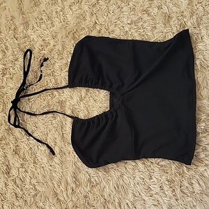 Black Halter Top